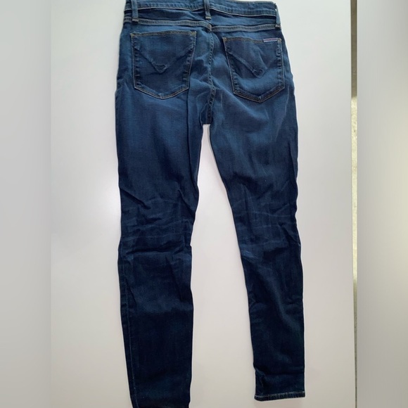 HUDSON JEANS KRISTA SUPER SKINNY JEANS NORDSTROM LUXURY BRAND DARK WASH WHISKER - Picture 12 of 13